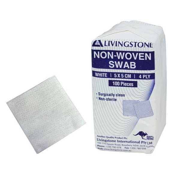 Livingstone Non Woven Swab - 100/Pack