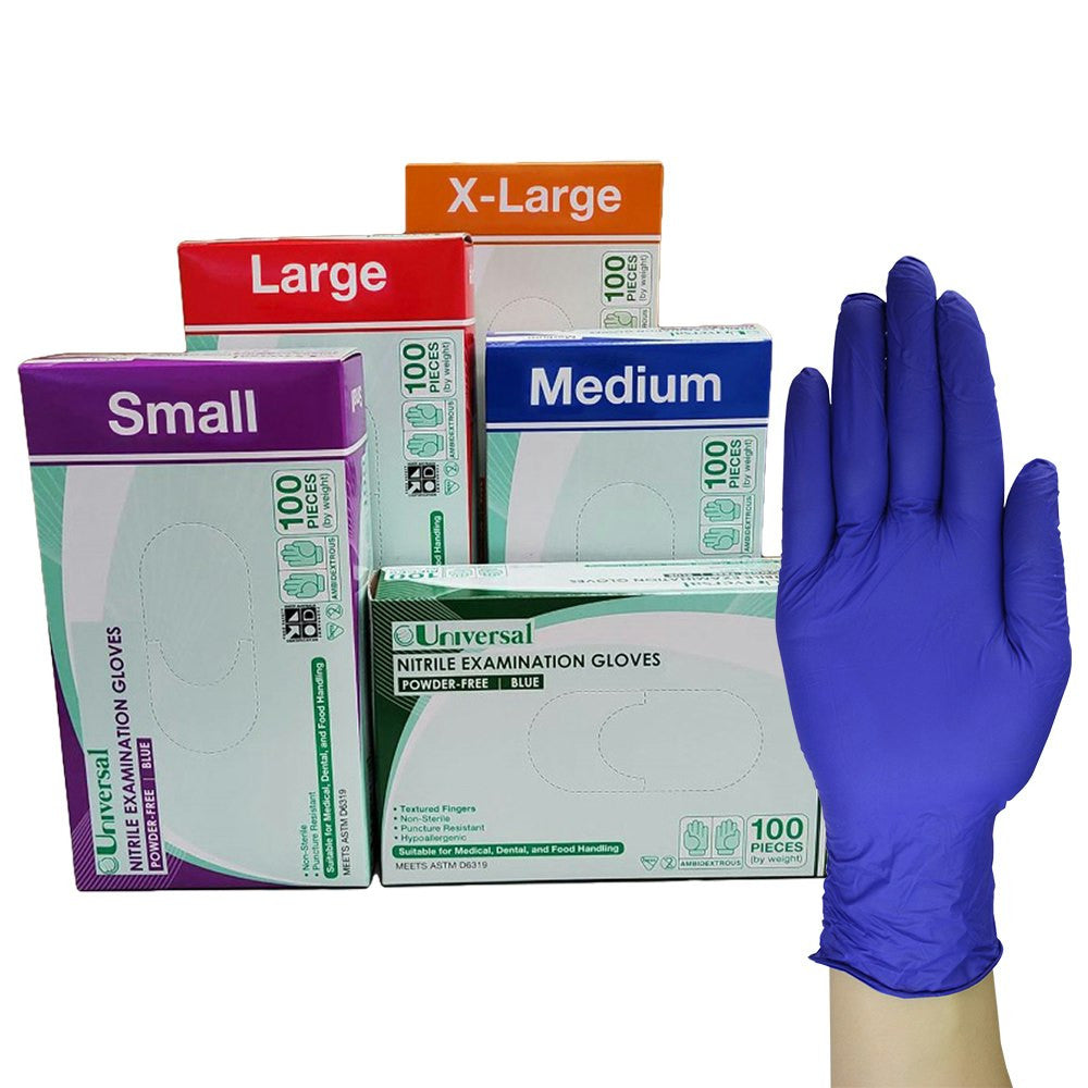 Universal Nitrile Powderfree Gloves - Cobalt Blue