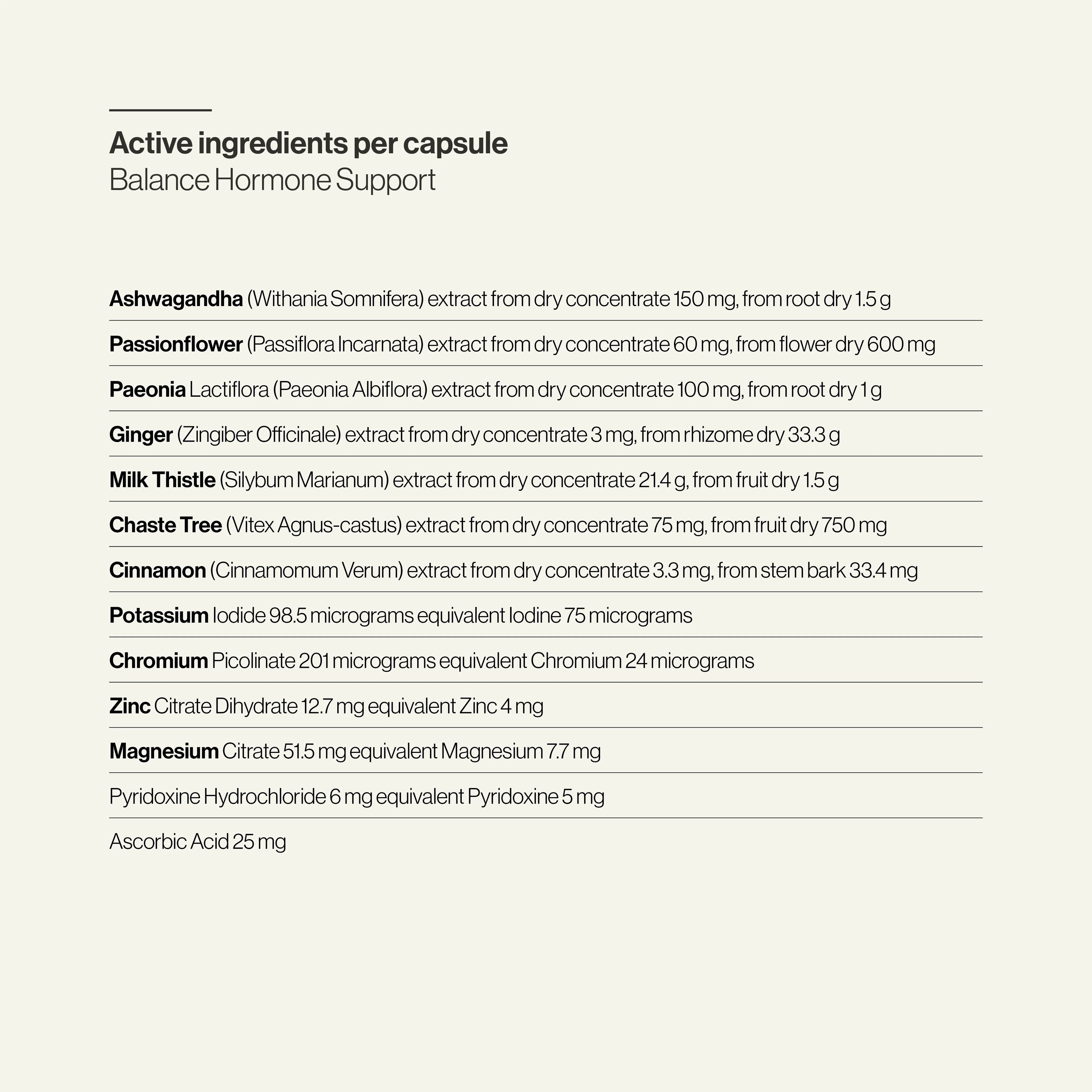 WHS Balance Hormone Support Supplements